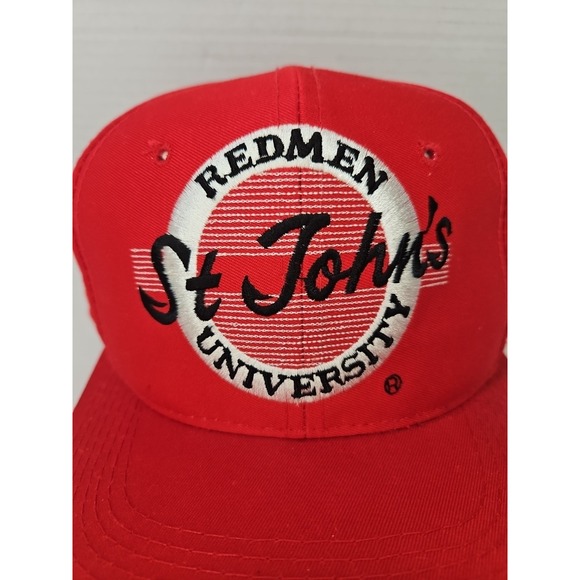 Vintage 1990s St. Johns University Redmen Snapback Hat The Game NCAA Retro Cap - Picture 2 of 16